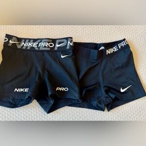 Nike Pro Black Athletic Shorts